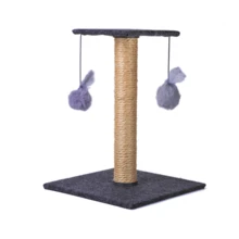 Cat Scratching Post With Exclusive Double Cat Toy - 深灰色 - 查看 2