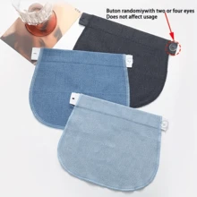 1 件可调节孕妇裤延长带 - 舒适贴合，配有纽扣和环腰带扩展，有裸色/蓝色/海军蓝/黑色可选 - 适合孕妇 - 适合所有怀孕阶段 - 送给准妈妈的完美礼物