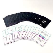 真心话大冒险派对社交趣味挑战桌游和纸牌游戏一套成人醉酒纸牌游戏为家人和朋友准备的趣味纸牌晚餐后互动桌游圣诞节、感恩节、万圣节、复活节派对礼物，完美游戏 - 彩色 - 查看 2