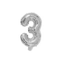 16 英寸银色/金色字母和数字气球铝箔氦气银色/金色字母派对气球字母和数字气球铝箔适用于生日婚礼周年派对装饰 - 銀色 - 查看 35