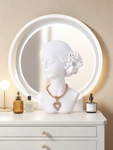 Girl Resin Sculpture Desktop Orenment Creative Crafts Gift Beautiful Girl Character Statue Home Decor Gifts Birthday Graduation - Multicolor - View 4