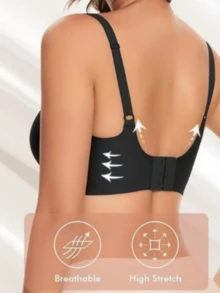 4pcs/Pack Seamless Wireless Bra With Lift Up Effect For Small Busts, Anti Sagging - Multicolor - View 7