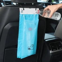 20/40pcs Car Trash Bags - Self-Adhesive, Waterproof, Leak-Proof Cleaning Bags, Suitable For Car, Bedroom, Bathroom, Office And Kitchen - Multicolor - View 9