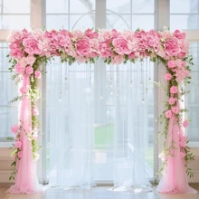 Painel de Rosas Artificiais Decoração de Casamento Bottom da Parede Layout da Mesa de Banquete Decoração de Chá de Bebê Suprimentos de Festa Flores Decorativas para Porta em Arco Guia de Piso Flores Presentes de Aniversário de Verão Volta às Aulas Material Escolar Decoração de Quarto