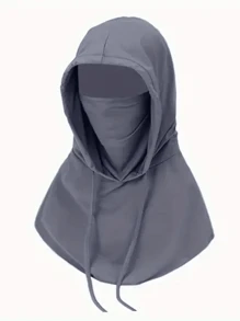 1pc 3-In-1 Hat, Scarf, Face Mask, Unisex, Face Cover, UV Protection, Breathable, Long Neck Warmer Suitable For Cycling, Motorcycling, Fishing