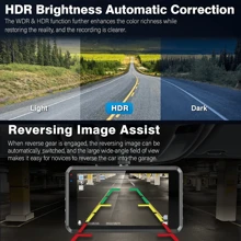 1296P Dual Drive Recorder, Equipped With 3-Inch IPS LCD Screen, Compatible With Front And Rear Cameras, Night Vision Function, 170° Wide-Angle Lens, Built-In G Sensor, Loop Recording Function, 24-Hour Parking Monitoring Mode, Easy Suction Cup Installation, 32GB Memory Card Included, Compatible With All Car Models - Car Accessories
