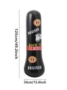 1.2m Inflatable Punching Bag - Ideal For Karate/Taekwondo & Daily Boxing Training. Features Water/Sand Filling, Durable PVC Material. Perfect Unisex Gift For Everyday Use