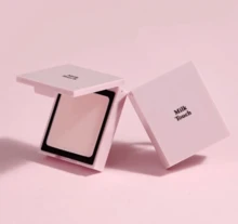 MILKTOUCH Compacto fijador y difuminador perfecto para todo el día, acabado mate de larga duración, difumina los poros y controla la grasa, textura ligera y suave, belleza coreana, 10 g - 10g - Ver 5