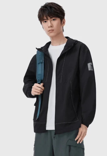 CAMEL CROWN 女士防晒衣冷白肤户外防晒春夏防紫外线透气防晒服 - 幻影黑 - 查看 1