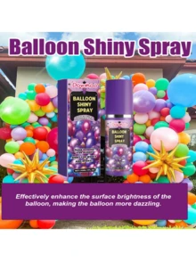 DOWMOO Balloon Shine Spray Enhances The Ambiance Of Balloons And Provides A Long-Lasting, High-Gloss Finish. This High-Gloss Balloon Spray Enhances The Shine Of Balloons And Has A Long-Lasting Effect, Creating A Sophisticated, High-Gloss Spray Look. A Perfect Gift For A Friend, Girlfriend, Mother, Or Father. - Multicolor - View 7