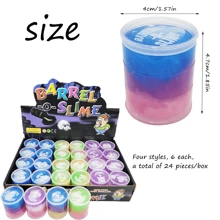 24 pezzi, mini-lattine di giocattoli finti d'acqua, tre colori di slime, giocattoli goliardici, fluido finto d'acqua, mani fresche, buona sensazione al tatto, giocattoli di argilla, kit di slime, ottimo regalo