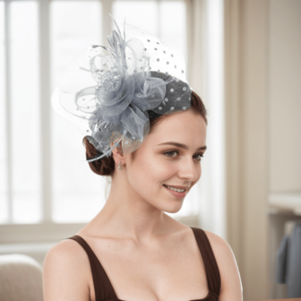 1920s-1950s Retro Elegant Women Headpieces Bridal Wedding Flower Headband Hair Clip, Suitable For Tea Party, Races, Headbands, Weddings, Theme Parties Valentine's Day Accessories