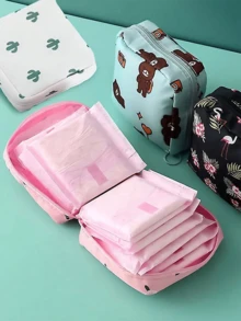 3Pcs/2Pcs/1Pc,Portable Sanitary Napkin Storage Bag,Imple Sanitary Towel Storage Bag, Sanitary Pad Storage Bag,Zipper Oxford Cloth Menstrual Pad Bag, Stylish And Practical Multi-Function Travel Storage Bag - Perfect For Toiletries, Sanitary Napkins, Lipstick Bag, Coin Purse, Portable Storage Bag,Travel Wash Bag For Girls Women Ladies,And Makeup For Teen Girls Women Ladies,Back To School,Office & School Supplies Christmas For Holiday Gift Giving - Multicolor - View 11
