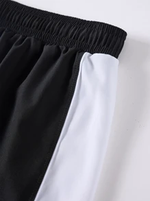 361degree 361° Herren Mode Lässig Sportbekleidung Set, 1 Kurzarm T-Shirt, 1 Paar Shorts mit Futter zum Vermeiden von Verlegenheit. Gefertigt aus schnelltrocknenden, dehnbaren Stoffen, bequem und nicht stickig, ausbleichfest. Geeignet für Schwimmen, Surfen, Rafting, Wasserball, Beach-Volleyball, Outdoor-Sport, Wassersport
