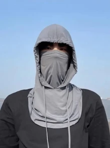 1pc 3-In-1 Hat, Scarf, Face Mask, Unisex, Face Cover, UV Protection, Breathable, Long Neck Warmer Suitable For Cycling, Motorcycling, Fishing