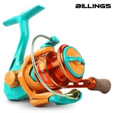 BILLINGS Spinning Reel,Saltwater Freshwater Spinning Fishing Reel,Up To 10KG Max Drag,With Metal Spool,5.2:1 Gear Ratio,Ultra Smooth Powerful,Left/Right Interchangeable Handle