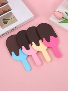 A Single-Sided Makeup Mirror In The Shape Of A Handheld Chocolate Ice Cream Bar Is The Latest And Popular Product. It's Affordable And Practical, Easy To Carry Around, And Suitable For Use In Any Scenario. - Multicolor - View 7