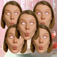 Custom Face Mask, Personalized Photo Mask, Bachelor, Wedding Party Hen Bachelorette Party Accessory Photo Cut-Out Face Masks, Custom Groom Face Cutout, ,Engraved,Colorful,Cute,Adorable,Funny,Kawaii,Y2K,Stylish,Unisex,Casual,Custom,Personalized,Unique,Customized,Ideal Gifts For Him,Ideal Gifts For Her,Her,Boyfriend,Girlfriend,Family,Friends - Multicolor - View 4