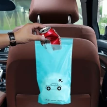 20/40pcs Car Trash Bags - Self-Adhesive, Waterproof, Leak-Proof Cleaning Bags, Suitable For Car, Bedroom, Bathroom, Office And Kitchen - Multicolor - View 6