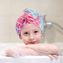 3 Packs Girls' Microfiber Towels, Suitable As Children's Gift - Soft & Absorbent, Quick Drying, Good For Girls' Hair Wraps & Turbans, Anti-Frizz, Ideal For Thick Curly Long Hair