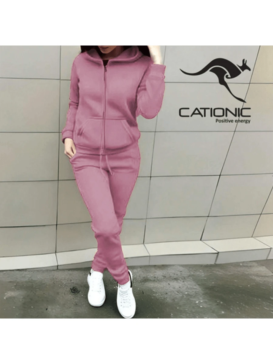 CONJUNTO 2 PIEZAS PARA USO DIARIO SUDADERA BORDADA CON CAPUCHA Y PANTALON RECTO (LS2023) - Granate - Ver 1
