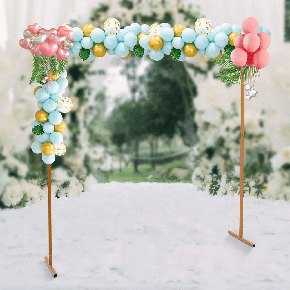 Ballonnenboogframeset, inclusief voet en frame, geschikt voor verjaardagen, bruiloften en feestdecoraties