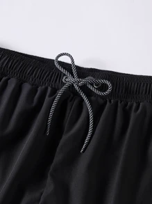 361degree 361° Herren Mode Lässig Sportbekleidung Set, 1 Kurzarm T-Shirt, 1 Paar Shorts mit Futter zum Vermeiden von Verlegenheit. Gefertigt aus schnelltrocknenden, dehnbaren Stoffen, bequem und nicht stickig, ausbleichfest. Geeignet für Schwimmen, Surfen, Rafting, Wasserball, Beach-Volleyball, Outdoor-Sport, Wassersport