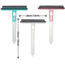 3-In-1 Multifunctional Glass Squeegee With Built-In Sprayer And Scraper - 1pc Plastic Handle PVC Blade Window Cleaner For Spray, Wash, And Wipe - Handheld Shower Squeegee For Windows, Tiles, Car Windshields, Mirrors, Bathroom Cleaning Tool