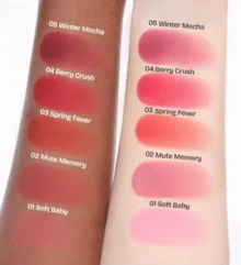 MILKTOUCH Dear Thing Blurry Effect Smooth Touch Pot,Lip Stains,Dual Use Lip & Cheek Tint,Velvet Mousse Texture, 5 Vibrant Shades,Long-Lasting, Easy To Apply,Korean Beauty, 5g - 05 Winter Mocha - 查看 7