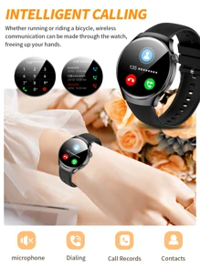 Hot New 1.53" Full Screen Touch, Men & Women Sports Smart Watch, Dial/Answer Calls, Steps Tracking, Calorie Counting, Multiple Sports Modes, Music Control, Remote Camera Control, Alarm, Call & Message Notification, Compatible With Android & IOS Smartphones, Suitable As Holiday Gift