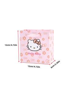Sanrio 1pc Sanrio Hello Kitty Deluxe Jewelry Storage Gift Box. Sua aparência é requintada e pode ser usada para embrulhar colares, anéis, brincos e acessórios. É adequado para festas, festivais, cenários de propostas e é um excelente presente para amigos, exalando charme e uma vibração.