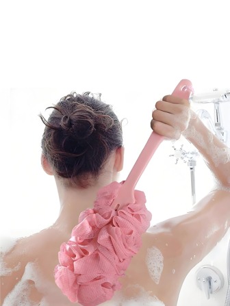 Long Handle Bath Flower Large Bath Back Rub Bath Ball, Adult Bath Scrubbers, Bath Towel, Bath Soft Bristle Bath Brush, Long Handle Bath Brush, Bath Brush With Handle, Shower Flower Bath Brush, Back Exfoliating Bath Sponge, Long Handle Bath Scrubber With Lanyard, Scrubbing Bath Ball Flower, Bathroom Shower Brush, Bath Brush, Bath Scrubber Brush, Bath Scrubber, Bath Scrubbing Back Rub, Bath Scrubber Shower Tool
