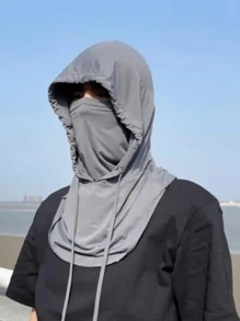 1pc 3-In-1 Hat, Scarf, Face Mask, Unisex, Face Cover, UV Protection, Breathable, Long Neck Warmer Suitable For Cycling, Motorcycling, Fishing