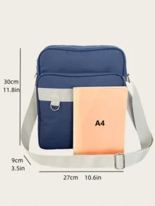 Mochila escolar japonesa, nueva bolsa de hombro con forma cuadrada, bolsa del uniforme escolar JK, cartera de estudiante japonesa para comercio transfronterizo - Azul - Ver 6
