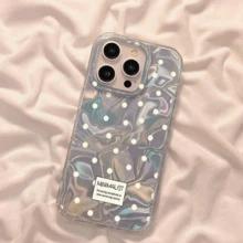 Case For 16Pro Max 15 14 Plus 13Pro Max 12Pro 11 XS Max XR 7 7plus 8plus IMD Laser Polka Dot Shape Fantasy Glitter Case - Y2 - 查看 7