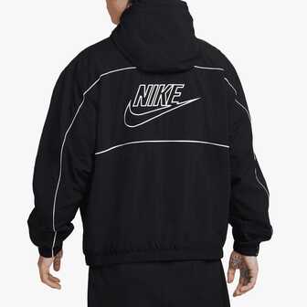 Nike Chaqueta con capucha de moda y comodidad FW25 para hombre, color negro, HJ2013-010