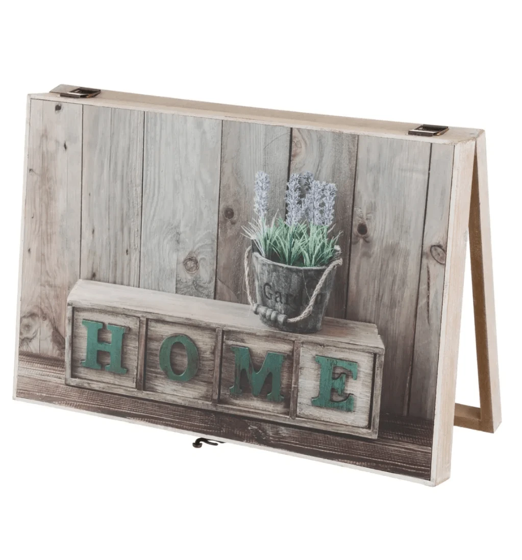 BLOOM STORE - Natural Wood Electric Meter Box With Lid - Metal Electrical Distribution Box Ideal For Electrical Panels. - Màu xanh lá cây đậm - Xem 1