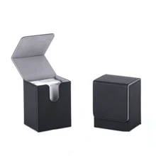 库存直销便捷皮革竖插强磁高品质卡夹星球卡PT评级卡砖盒 - 彩色 - 查看 2