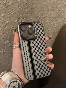 拼接头巾式手机壳，兼容 16 15 14 13 12 11 Pro Max X XR XSMAX 8 12 Plus，磨砂防摔后盖，也适用于 Galaxy A03、A05、A05S、A12、A14、A15、A32 4G/5G、A35、A52/A52s 5G 防水防震防刮 - 灰色 - 查看 3