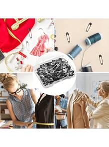 120pcs/Box Mini Pins, Suitable For DIY Clothing And Crafts - Black And White Colors - Durable And Rust-Resistant