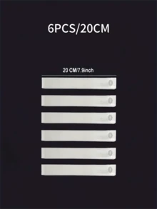 1pc/6pcs Motion Sensor LED Light, USB Rechargeable Magnetic Stick-On Night Light, Suitable For Cabinet, Stairs, Bedside, Corridor, Kitchen And Under Cabinet Lighting, White/Warm Light/RGB 3 Colors (10cm/20cm/30cm 200mAh, 50cm 400mAh) - White - View 22