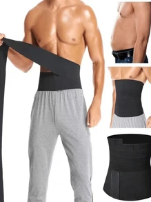 Waist Trainer - Wrap Around Slimming Waist Cincher Band, Fitness Elastic Exercise Bandage, Yoga Tight Waist Binding Belt, Long Torso Abdominal Wrap, Sauna Belt Waist Trimmer
