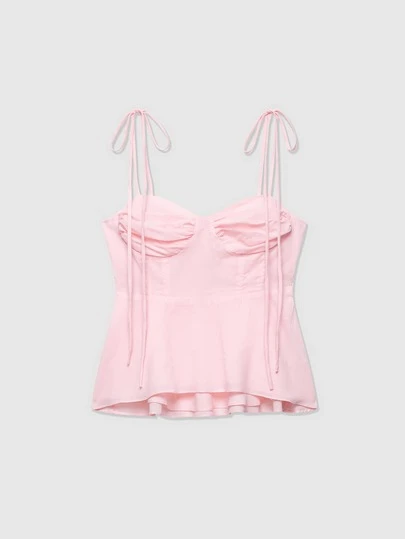 Minimalist Seamless Cropped Camisole, Solid Color For Summer