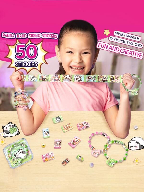 Creative Hand Bracelet Stickers, Novelty Bracelet Accessories, DIY Craft Beads, Scrapbooking Stickers, Decorative Stickers For Cups, Phones And More,School Supplies,Back To School