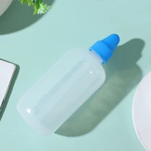 Botella de lavado nasal con punzón recto, Juego de irrigación nasal, Olla Neti para enjuague de senos paranasales, Limpiador nasal - Enjuague de senos paranasales y accesorios de viaje, 250ml