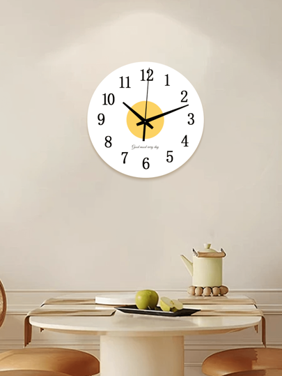 YZOK Creative Premium Home Living Room Dining Study Wand ation Clock, Kyocera Craftsmanship Verlichting Luxe Silent Clock. Klok Bedroom Dormitory Back To School view 6