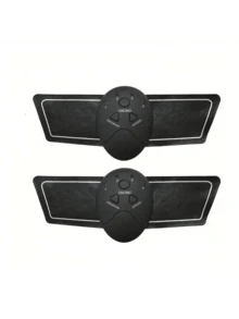 电池供电/含电池 臀部肌肉刺激器 健身臀肌腹部手臂腿部训练器 按摩凝胶垫 - 黑色 - 查看 6