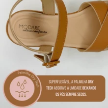 Women's X-Shaped Wedge Sandal Modare Ultracomfort Original Casual Everyday - Lạc đà - Xem 5