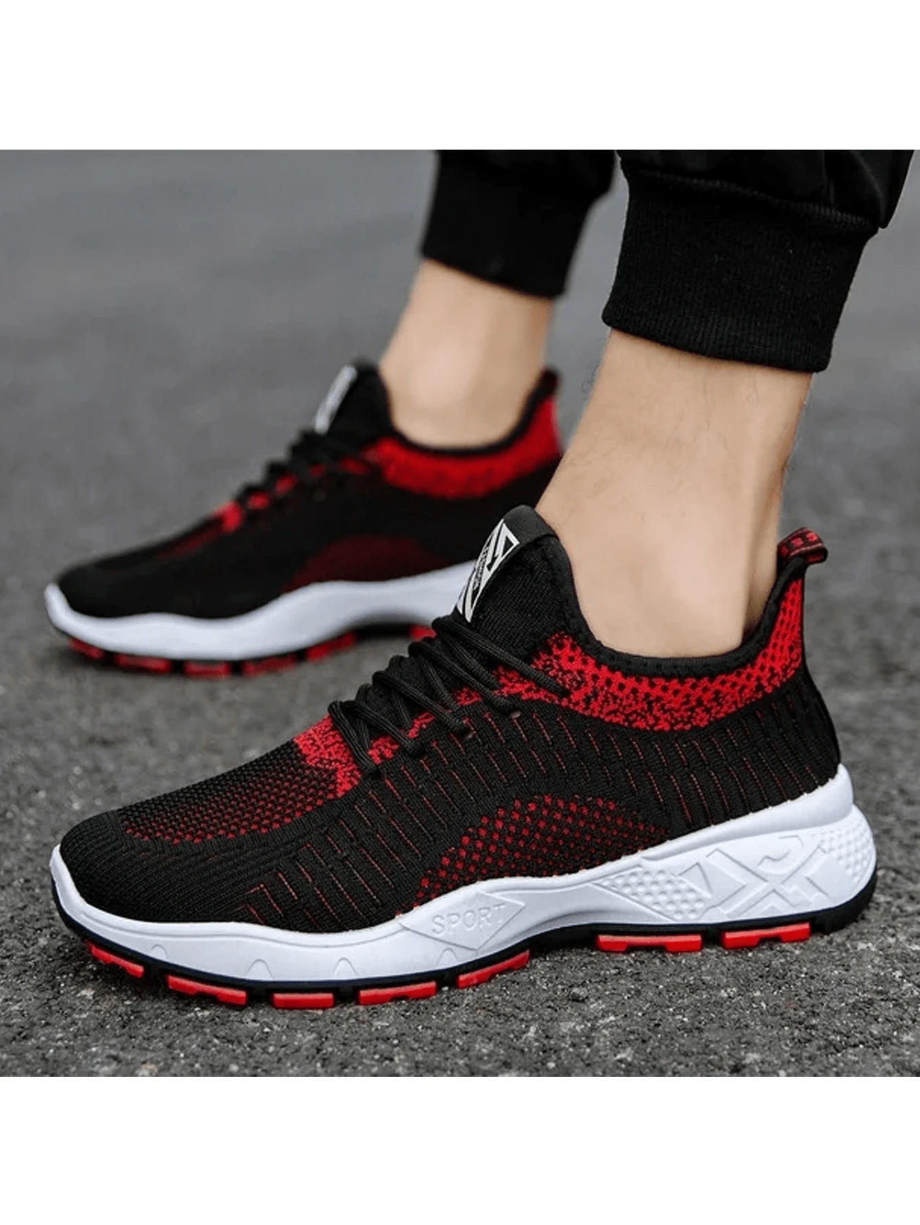 Men Sneakers - Red - View 1