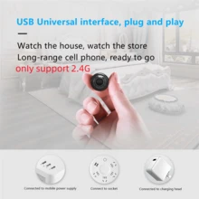 1pc Black Mini WiFi Camera, Wireless Smart HD Security Camera, Home Surveillance IP Camera, Black Indoor WiFi Remote Monitoring Camera - Black - View 3